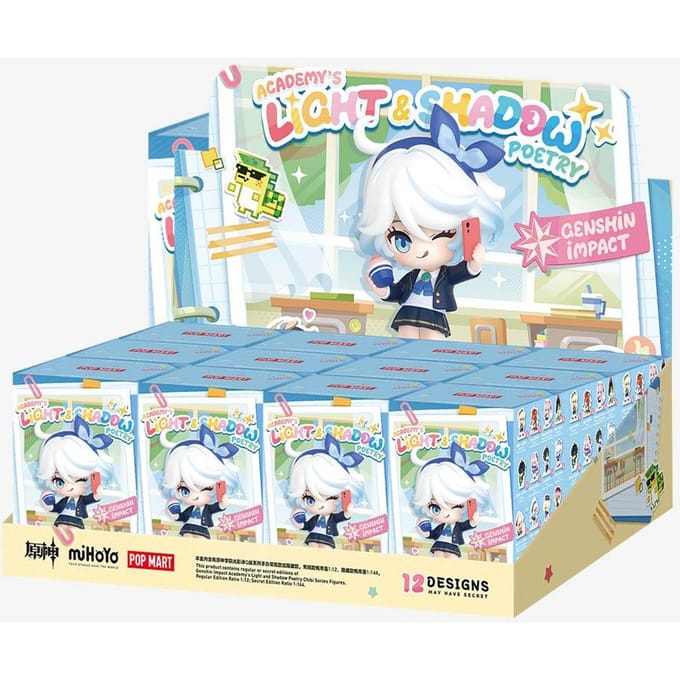 POP MART Genshin Impact Academy's Light and Shadow Poetry Chibi Serie Figuren Blind Box