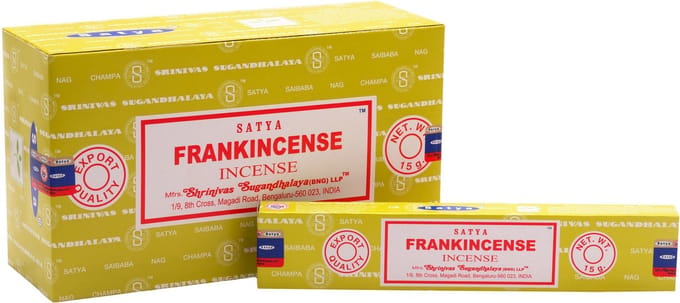 Satya - frankincense - wierook - doos 12 stuks van 15 gram