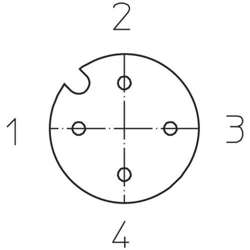 Lutronic 1066 Sensor/actuator connector, geassembleerd M12 Aantal polen (sensoren): 4 Koppeling, recht 5.00 m 1 stuk(s)