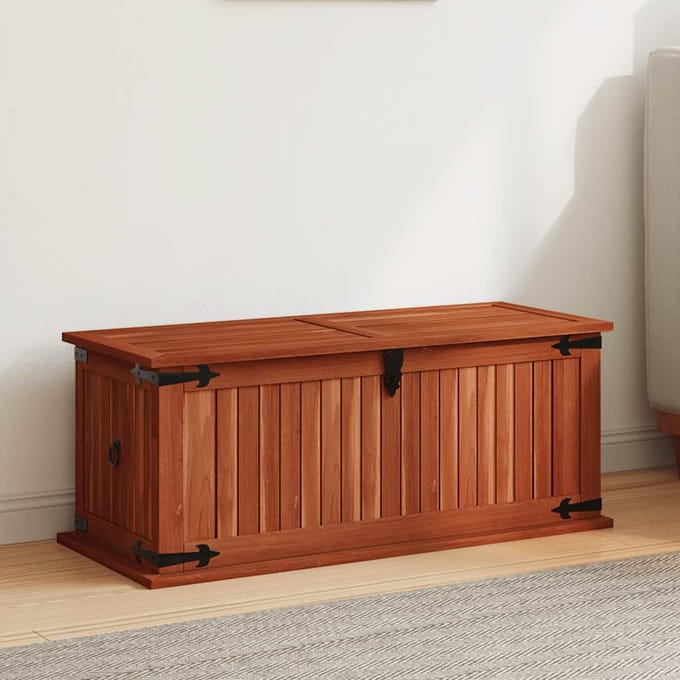 vidaXL - Opbergkist - 79x34x32 - cm - massief - acaciahout
