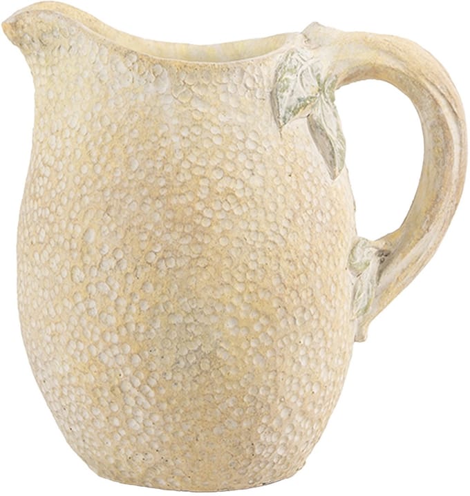 Clayre & Eef Decoratie Kan 20x15x20 cm Geel Groen Steen