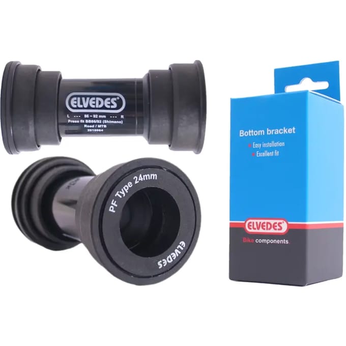 Elvedes Bottom Bracket Shimano Kunststof/staal 86-92 Mm Zwart 24 Mm