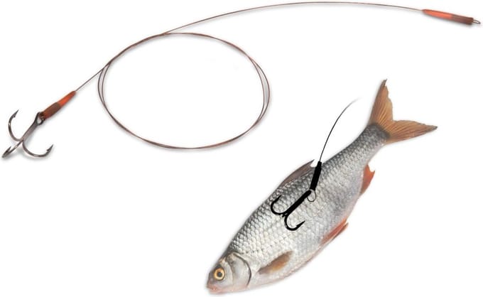 Float Rig Camo Leader Quantum Mr. Pike - 2 - Doodaas Onderlijn - Doodaas Dreg - Onderlijn Snoek - Onderlijn Snoekbaars