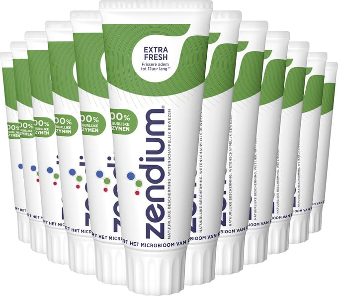 Zendium Tandpasta - Extra Fresh - 12 x 75 ml