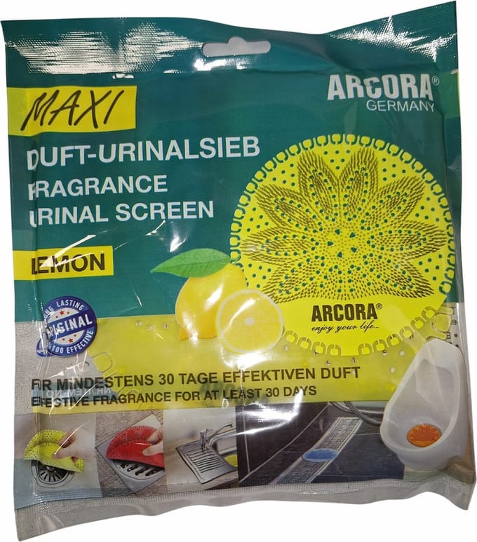 Geurmat Urinoir Maxi 17 cm Lemon Geel
