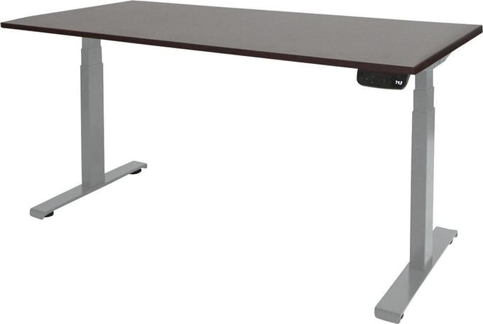 Zit Sta Bureau - T-poot Elek 180x90 logan -alu frame