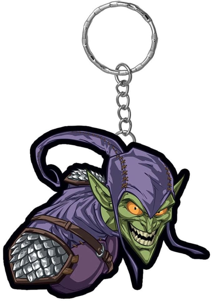 Semic Marvel Rubber Keychain Green Goblin Keyrings