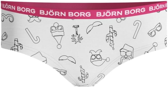 Björn Borg - Meisjes - Fun Santa Hipster 1-Pack - Wit - Maat 158-164