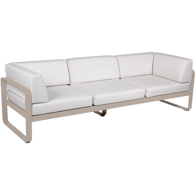 Fermob BELLEVIE club sofa 3 zits - 14 muskaat - 81 witgrijs