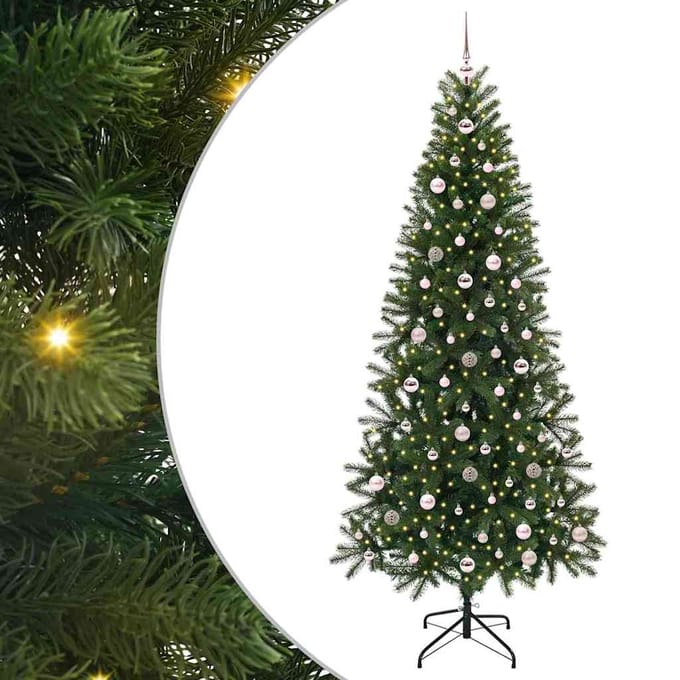 vidaXL - Kunstkerstboom - Groen - 240 - cm - PE - en - PVC