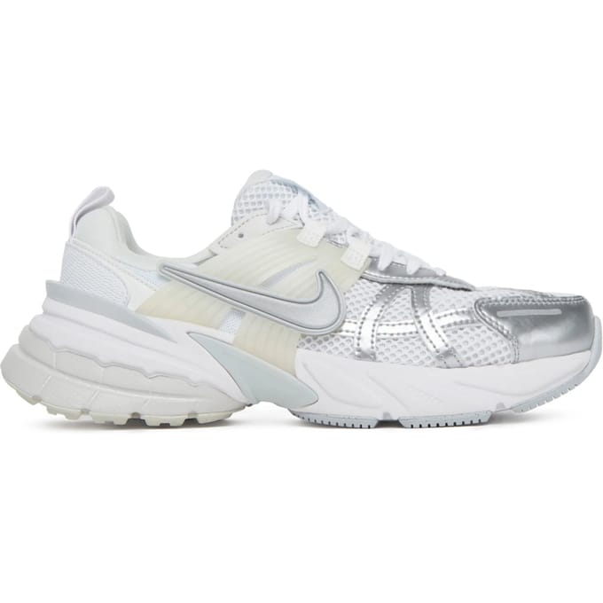 Nike V2K Run Metallic Zilver Dames Sneakers Wit FD0736-104 44.5