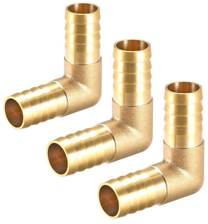 Dailygoods- Elleboog Koppeling 16Mm - Messing - 90 Graden