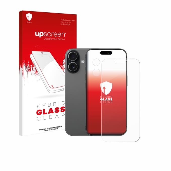 upscreen - Screenprotector voor Apple iPhone 17 (Voor+Camera) - Folie Beschermfolie Beschermglas transparant