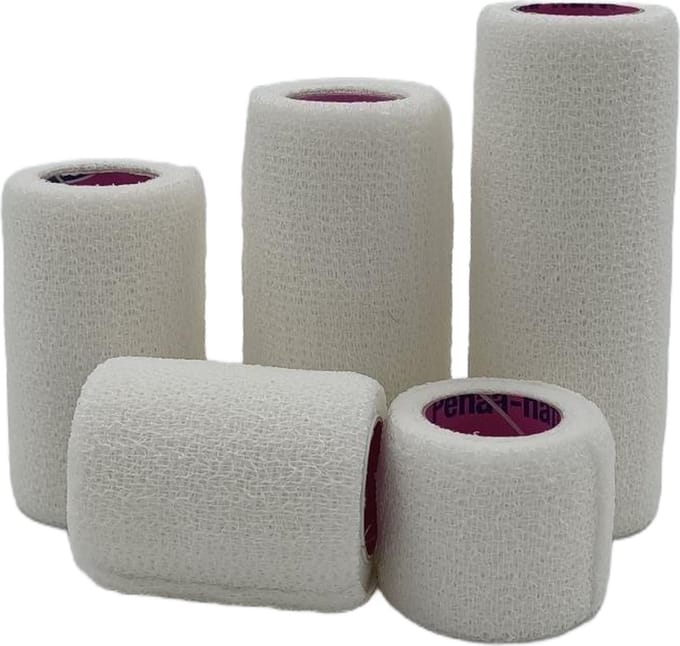 Hartmann - Witte latexvrije fixatiezwachtel - Peha-haft - 4cm x 20 meter