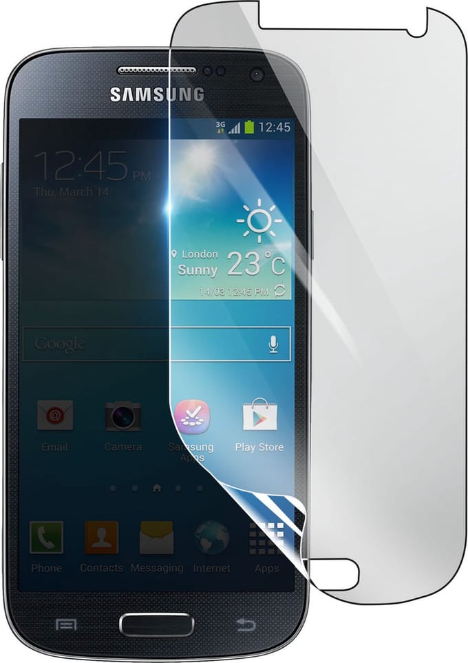 3mk, Geschikt voor Samsung Galaxy S4 Mini, Schokbestendige Hydrogel Screenprotector, Transparant