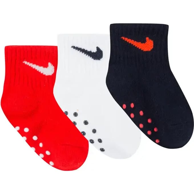 Kindersokken Nike Core Swoosh Gripper (x3)