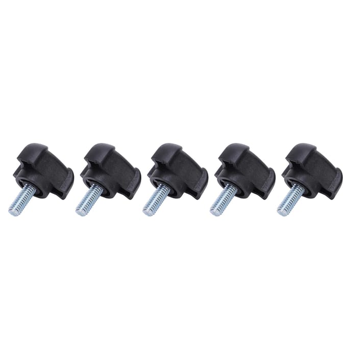 5 stuks M6 Plastic Driehoekige Kop Booghandgreep Schroeven Borgbout Bevestigingsmiddel Accessoire 15mm