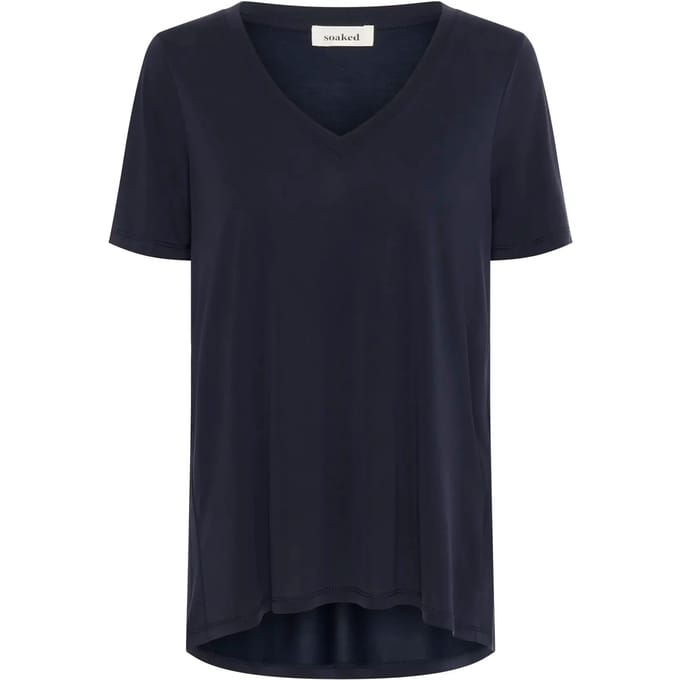 Dames-T-shirt Soaked in Luxury Columbine