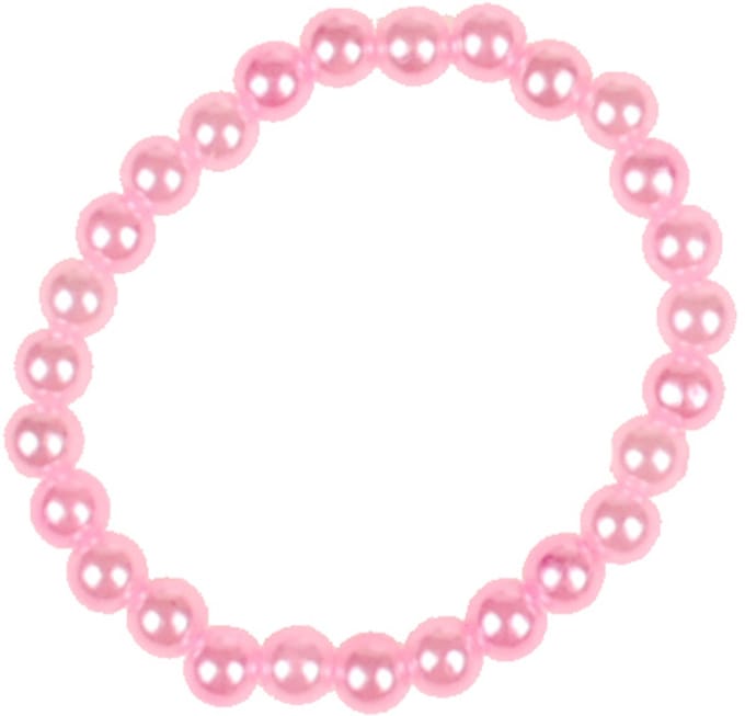Kinderarmbandje Imitatieparels Roze & Parelmoer - Imitatieparels 6mm - Elastisch