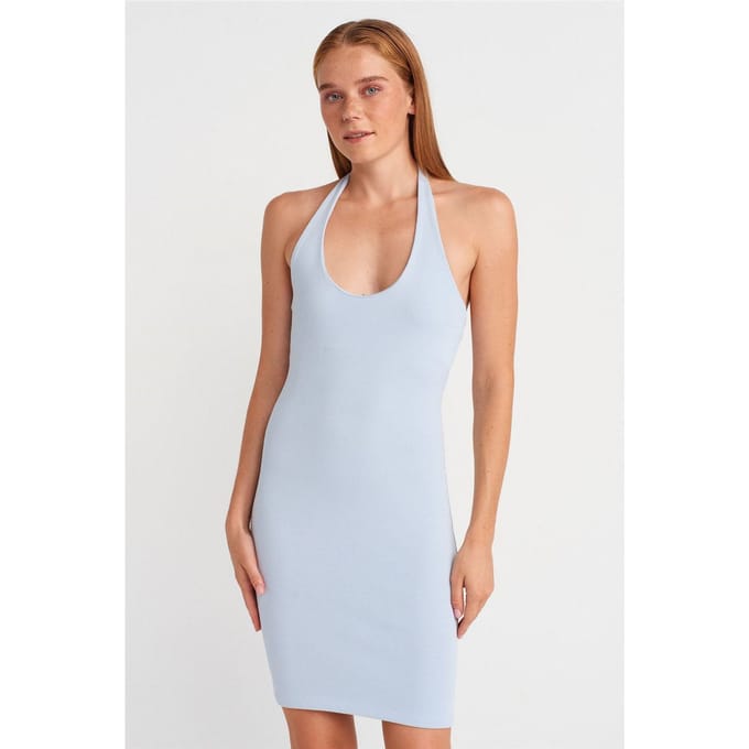 Geribbelde Bodycon Minijurk