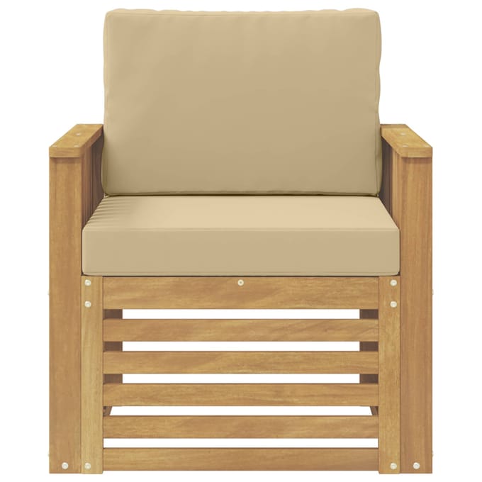 vidaXL - Buiten - bank - set - Polyester - Wit
