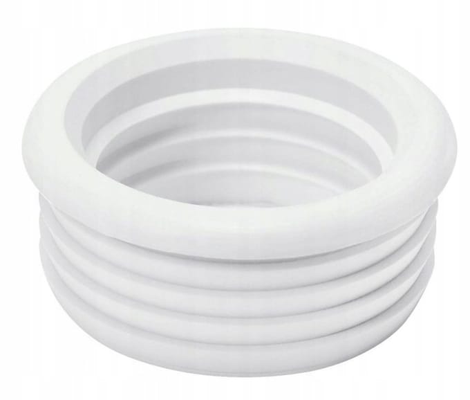 Tycner Serie - Rubberen Reductiepakking - 50/40mm - Witte Kleur - Hittebestendig