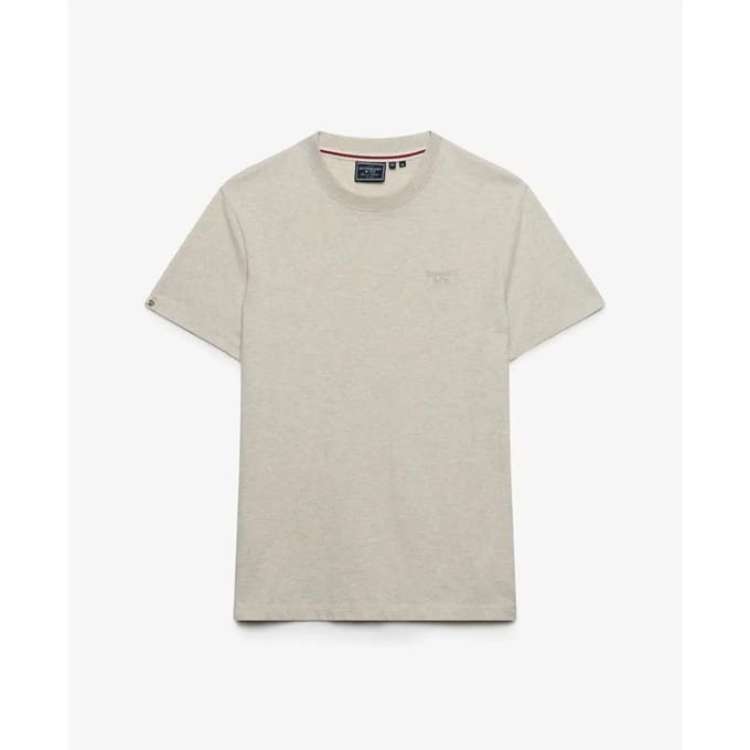 Superdry - Essential Serif Logo T-shirt Slanke Pasvorm - Heren - T-shirts