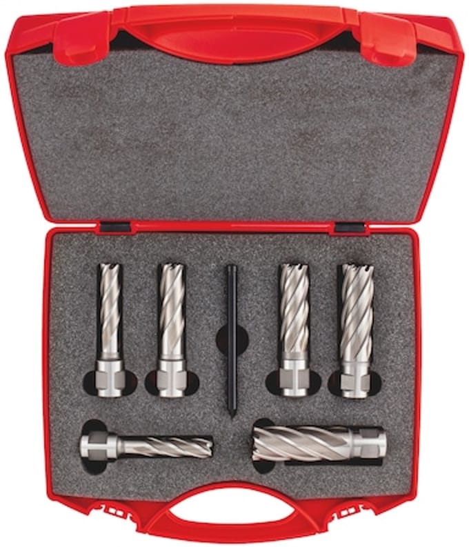 Wurth - HSS-kernboor assortiment 7-delig - Serie kernboren HSS 7-delig x 1 st Lengte 84.6 mm