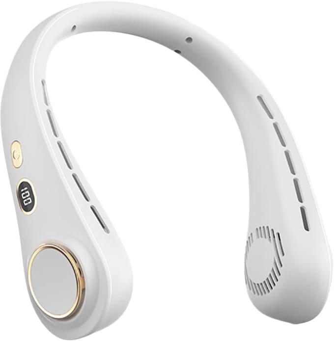 Solidchoice - Draagbare Bladloze Nekventilator met 360° Luchtstroom