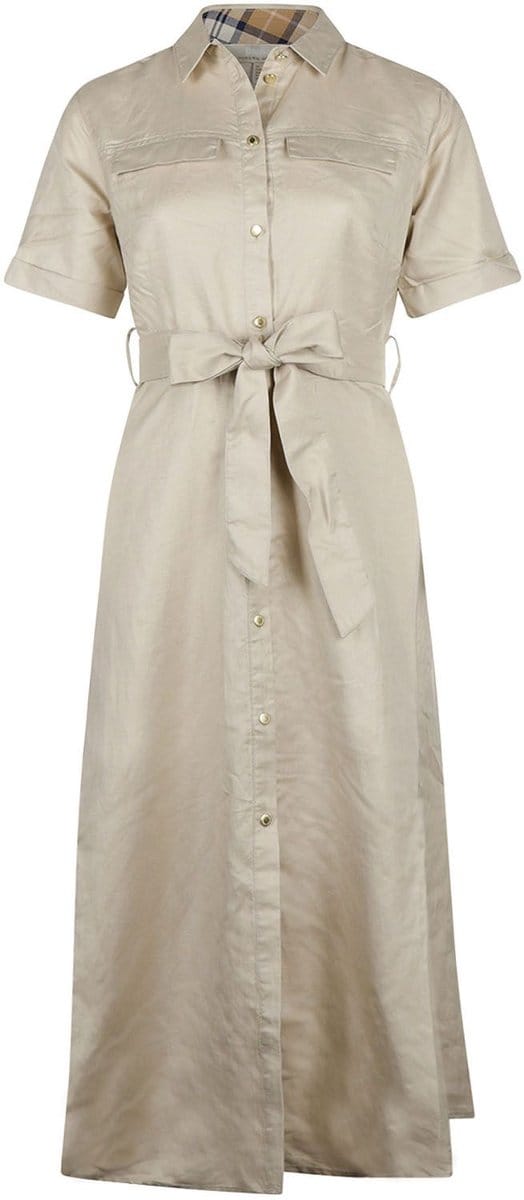 Barbour Lange Jurk Margaret Ecru
