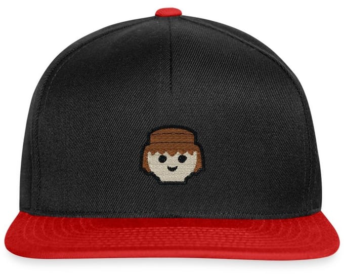 Playmobil Portret Figuur Borduurwerk Snapback cap