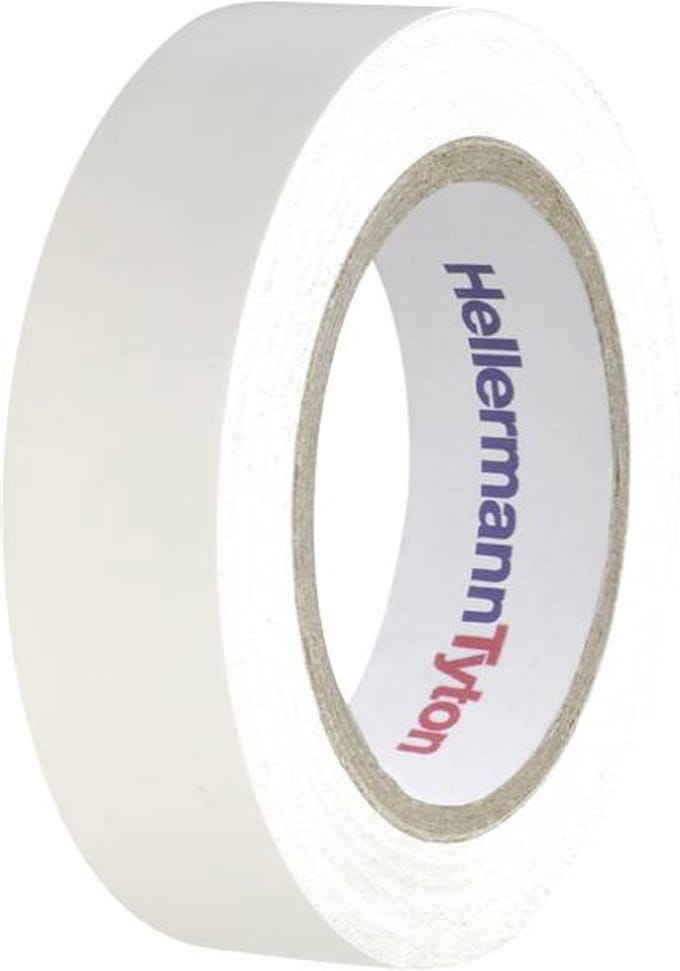 HellermannTyton HelaTape Flex 15 710-00105 Isolatietape HelaTape Flex 15 Wit (l x b) 10 m x 15 mm 1 stuk(s)