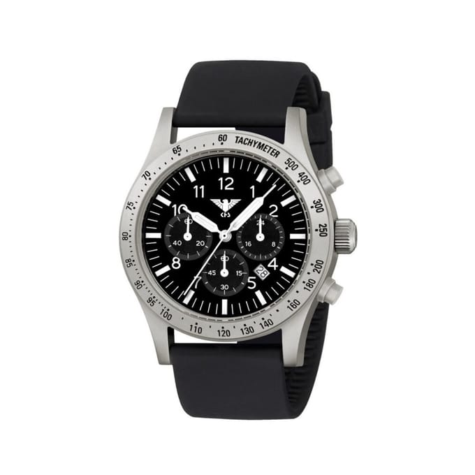 KHS - KHS.PLASSC.SB - Polshorloge - Heren - Solar - PLATOON Steel Solar Chronograph