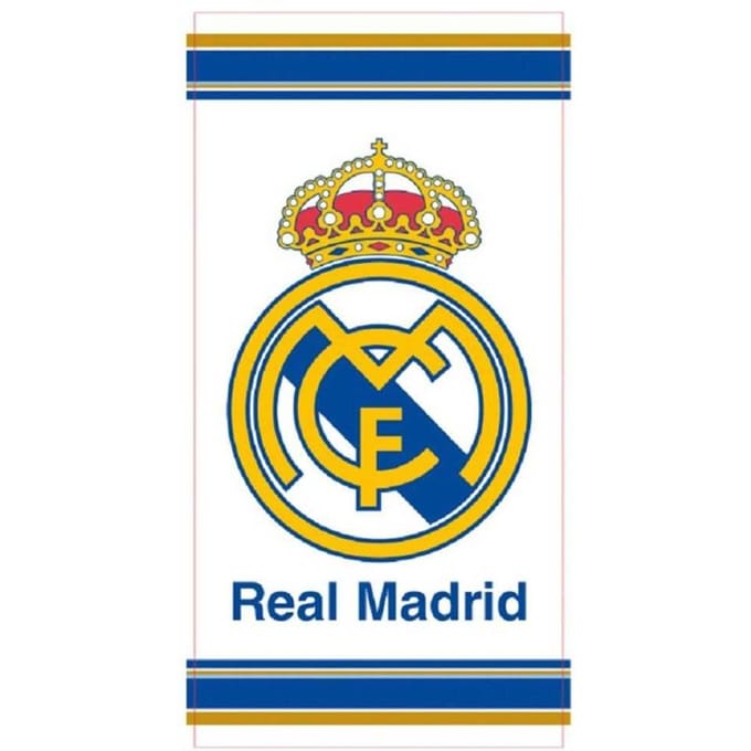 Real Madrid CF Wapen Handdoek One Size blauw/geel
