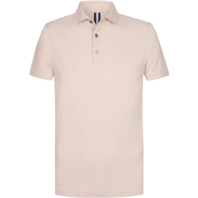 Profuomo Poloshirt Luxury Knitted Beige - Maat XXL - Heren