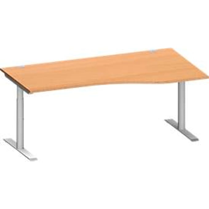 Schäfer Shop Genius bureau MODENA FLEX, aanbouw rechts, breedte 1800 mm, beuk