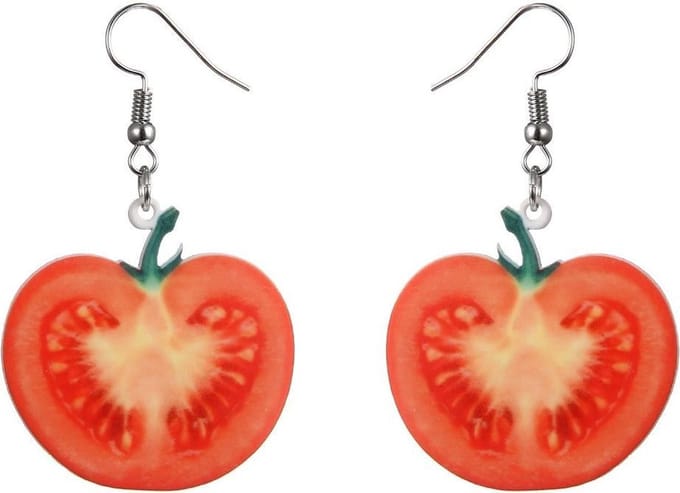 Fako Bijoux® - Oorbellen - Groente & Fruit - Tomaat