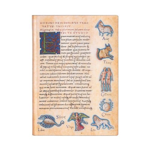 Paperblanks cahier, formaat 13 x 18 cm., uitvoering de sideribus tractatus - astronomic