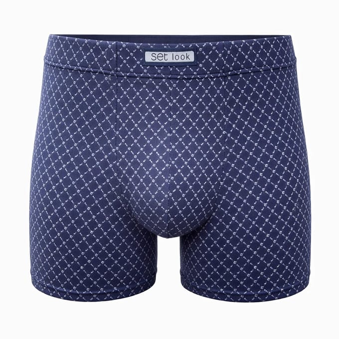 Set heren boxershort - Microvezel - 1-pack - maat M - Milano - blauw