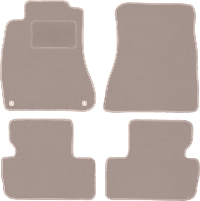 Beige velours matten voor: Lexus IS II sedan (2005-2013)