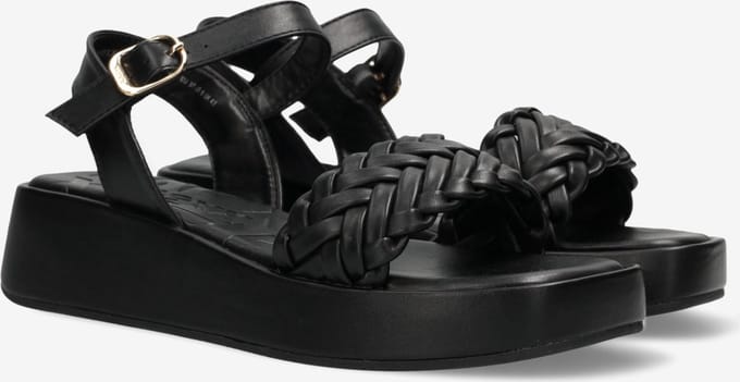 Mexx Lily Sandalen Plat - zwart - Maat 41