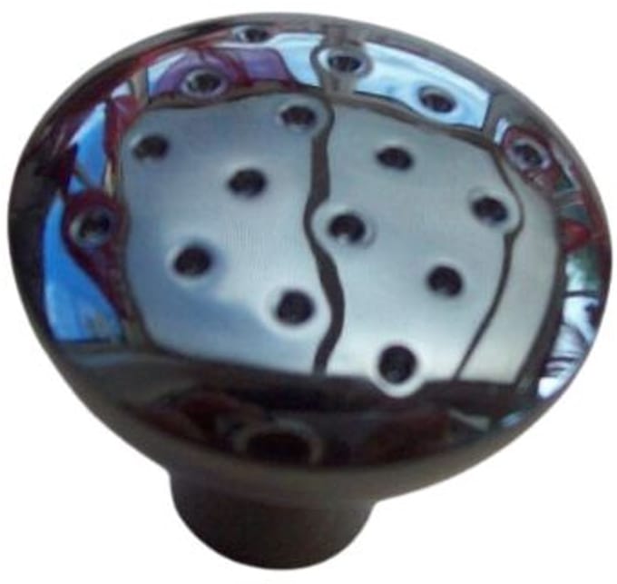 Dimple Cabinet Knob Black Nickel 28mmbyIronmongery World