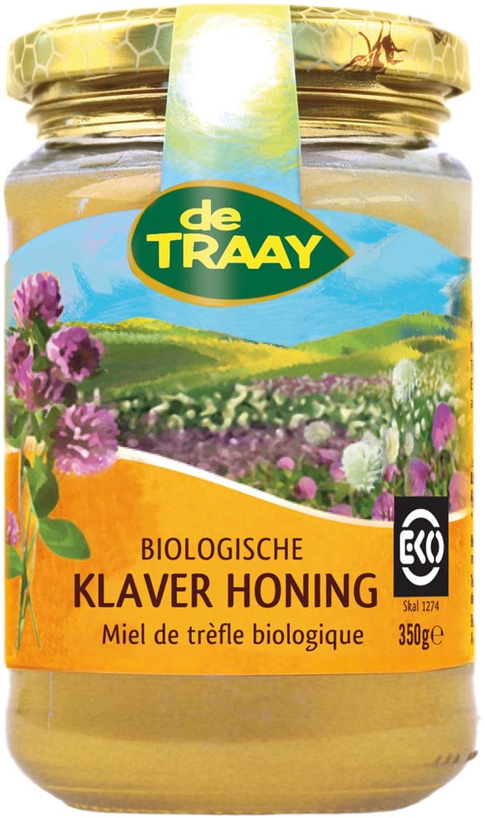 Klaver honing De Traay - Pot 350 gram - Biologisch