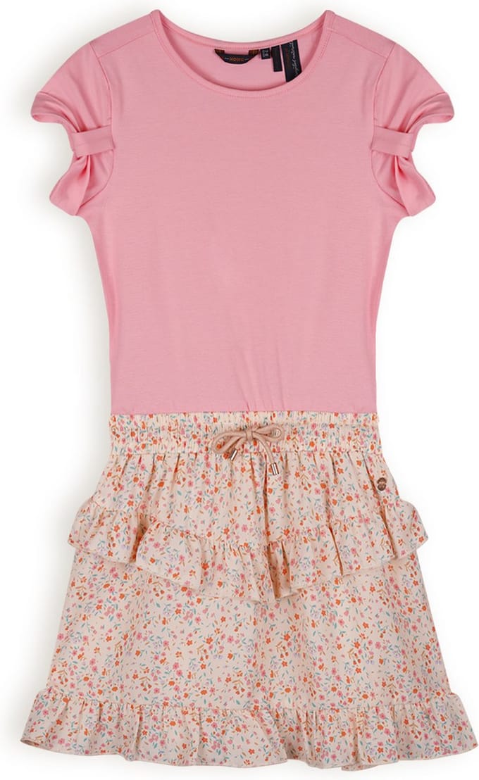 Nono N403-5815 Meisjes Jurk - Pearled Ivory - Maat 158-164