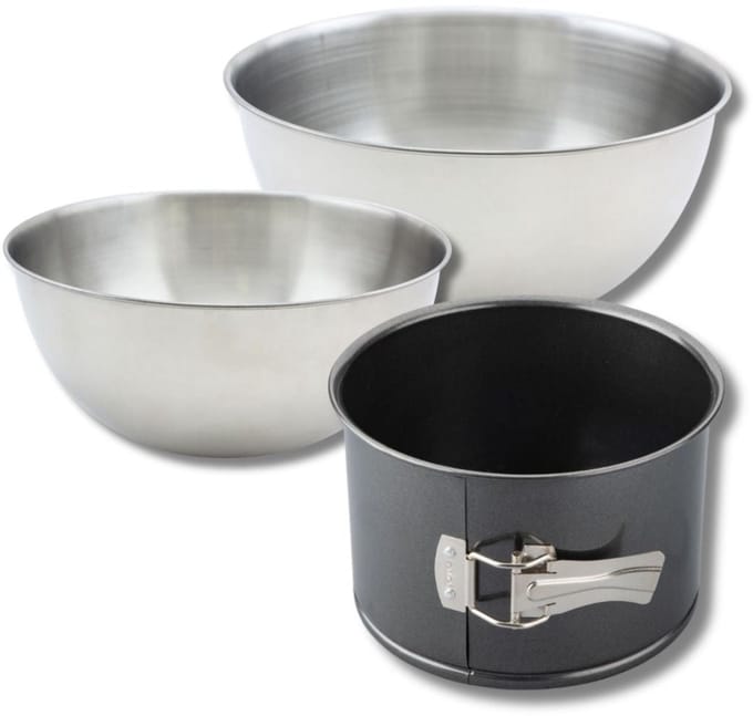 Bakkersset 1 panettonevorm 18 cm, 2 mengkommen, 1 spatel Zenker