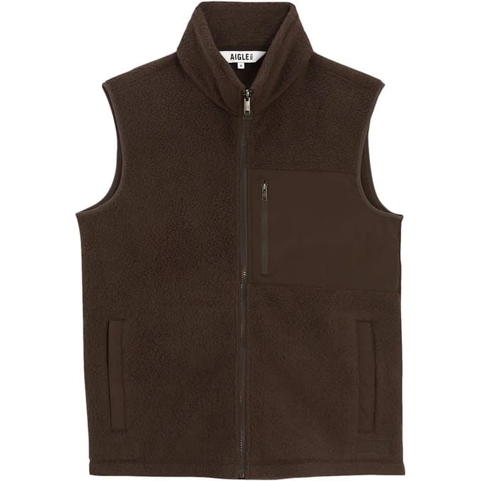 Lichte sleeveless sherpa vest met borstzak Aigle T-Kit