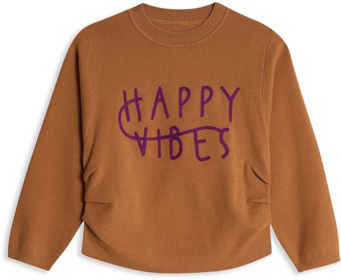 4PRESIDENT Sweater meisjes - Yellow - Maat 128 - Meisjes trui