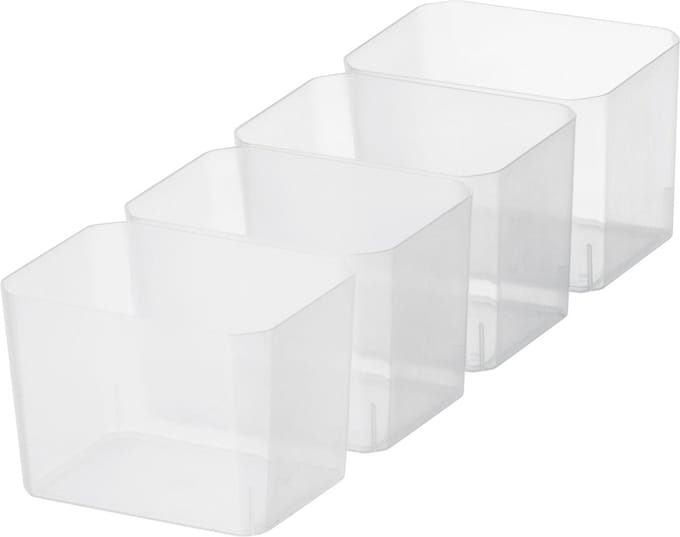 SmartStore - Insert 04 Verdeelbakjes Set van 4 Stuks - Polypropyleen - Transparant