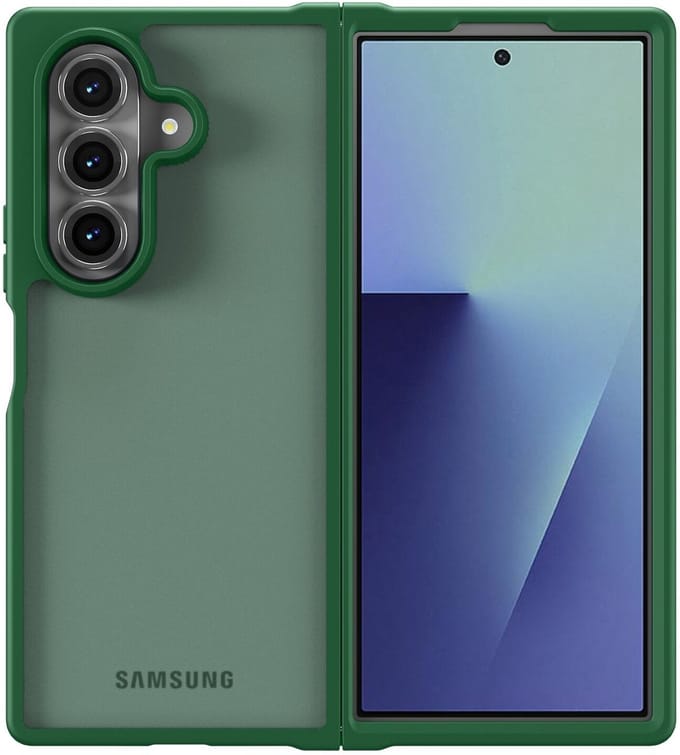 Hoesje Geschikt voor Samsung Galaxy Z Fold 7 - Matte Back Cover - Groen