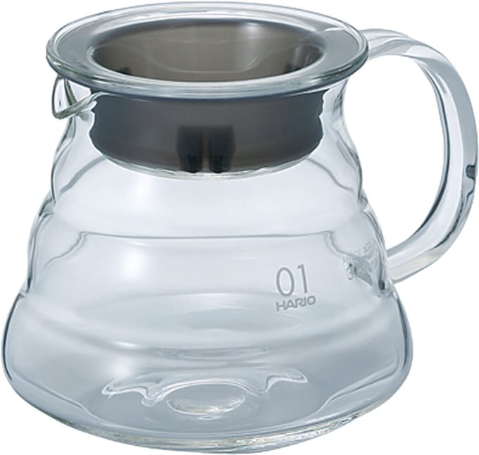 HARIO V60 Glass Server - 01 Size - 360mL - Hittebestendig Glas